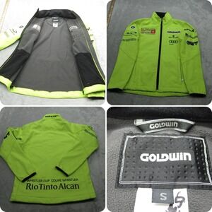 Goldwin Jacket Men? Small Yellow Whistler Cup Water Resistant Softshell Full Zip
